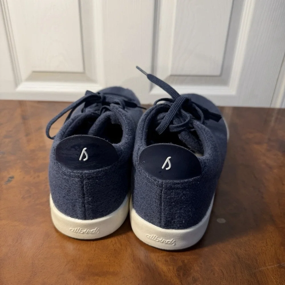 Allbirds Men's Navy Blue Wool Piper Sneakers‎ Size 13 Lace Shoes
